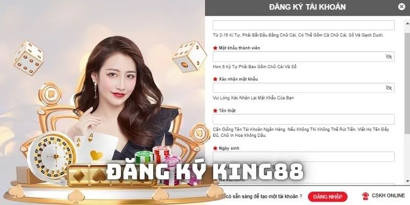 Hướng dẫn chi tiết đăng ký tài khoản King88